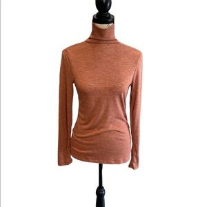 🎉SALE🎉 4 FOR $15! Rosy-brown turtleneck long sleeve top from Target size xs